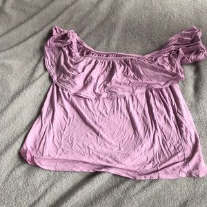 Pink off the shoulder top, never worn, brand new